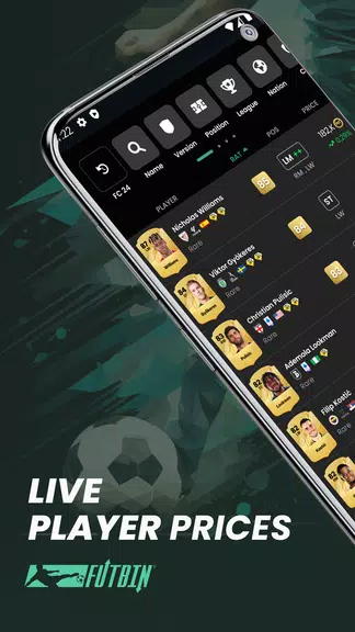FUTBIN 25 Database & Draft Tangkapan skrin 0