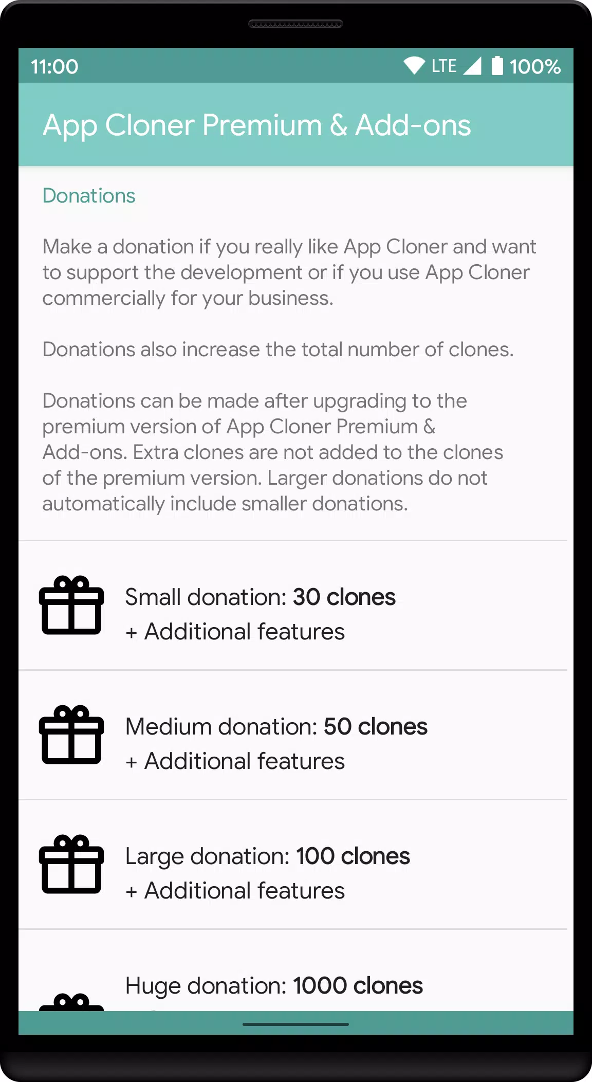 Schermata App Cloner Premium & Add-ons 1