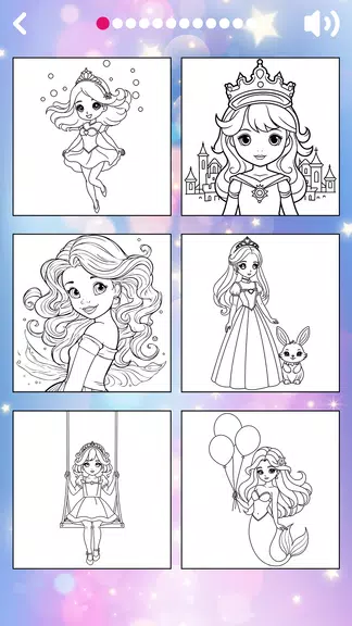 Princess Coloring Book offline 스크린샷 2