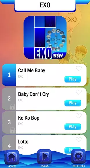 EXO Chibi Piano Tiles Скриншот 0