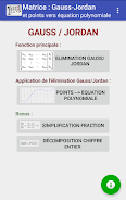 Matrice : Gauss-Jordan Capture d'écran 0