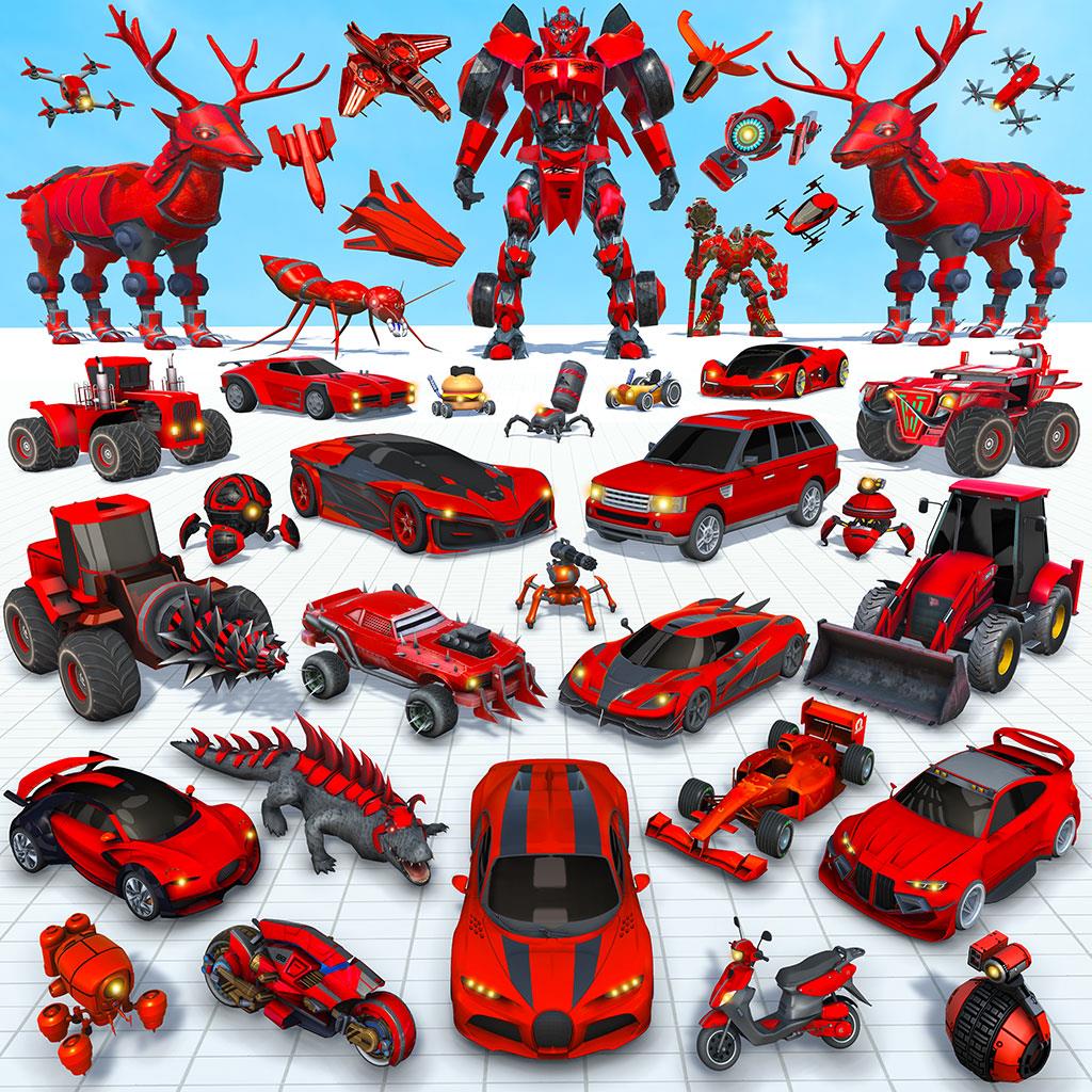 Deer Robot Car Game-Robot Game Captura de pantalla 0