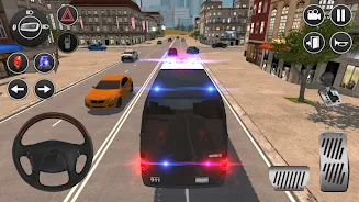 American Police Van Driving Tangkapan skrin 0