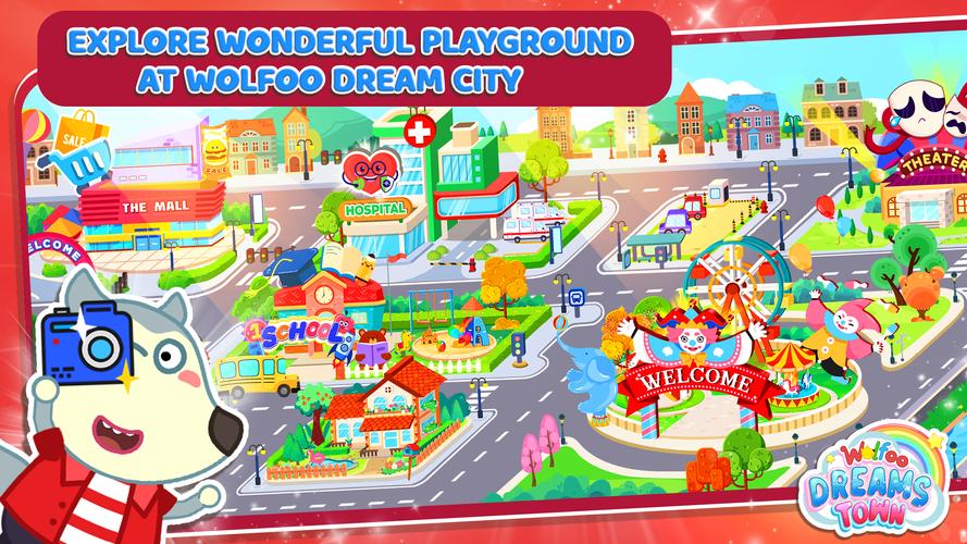 Wolfoo's Town: Dream City Game Capture d'écran 0