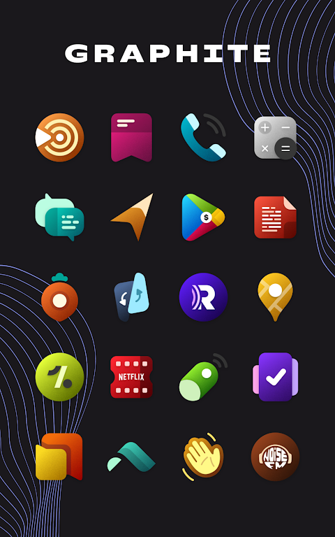 Graphite Icon Pack Mod Ekran Görüntüsü 3