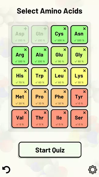 Amino Acid Quiz Schermafbeelding 1