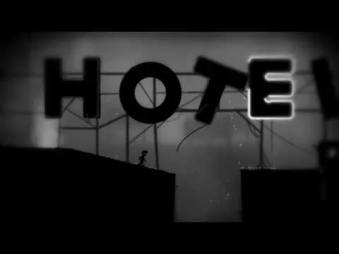 Игровой процесс Limbo в монохромном лесном окружении