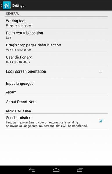 Schermata MyScript Smart Note 2