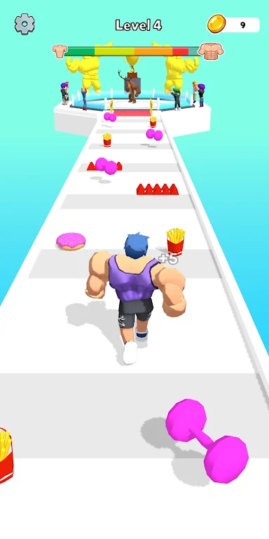 Muscular Man Race Run 스크린샷 3