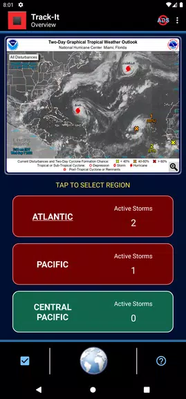 Track-It Hurricane Tracker Tangkapan skrin 0