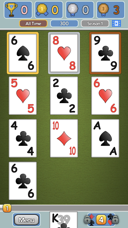 One Stack Solitaire: Free Card Game ภาพหน้าจอ 2