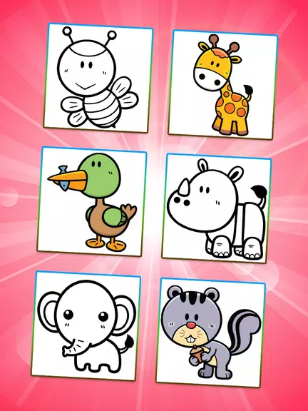 Coloring Games: Color Animals ภาพหน้าจอ 0