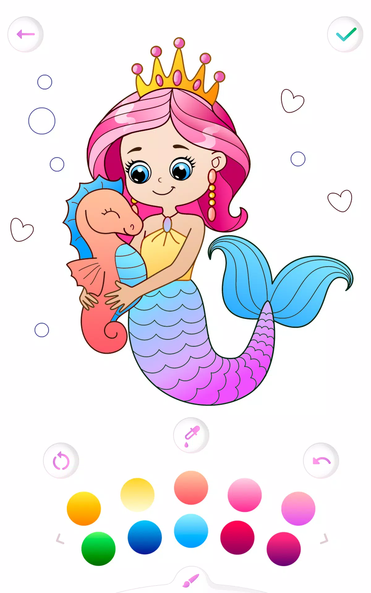 Mermaid coloring book gradient應用截圖第1張