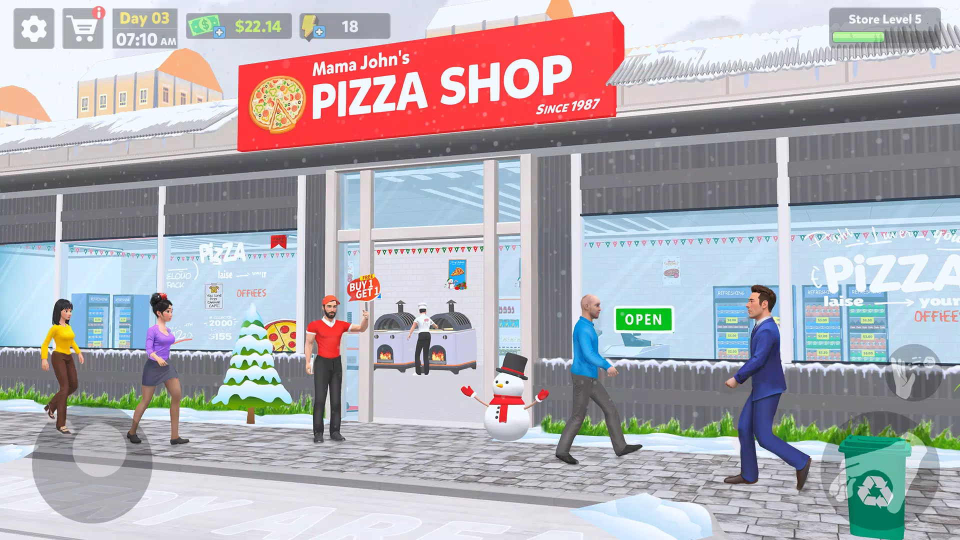 Pizza Shop Simulator 3D Скриншот 0