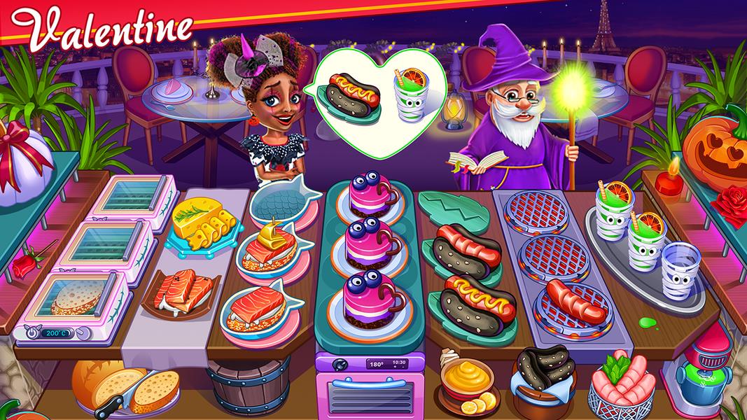 Halloween Street Food Shop Restaurant Game Captura de pantalla 0