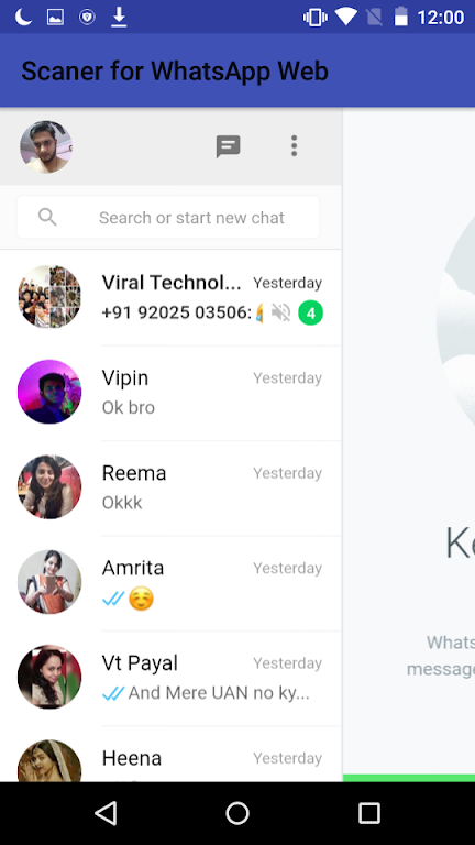Scaner for WhatsApp Web Ekran Görüntüsü 1
