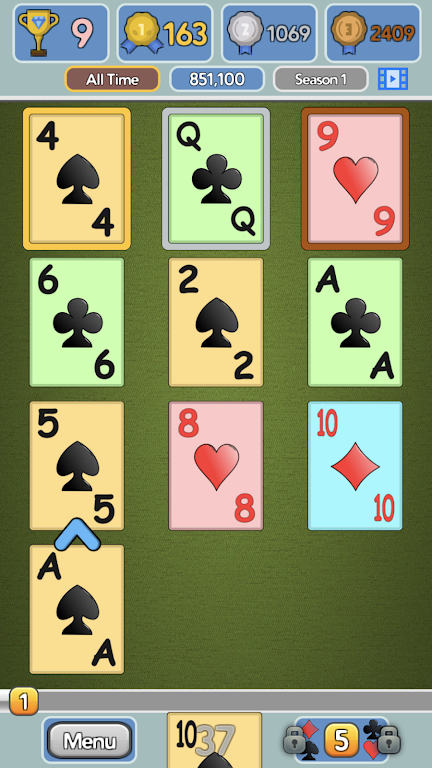 One Stack Solitaire: Free Card Game ภาพหน้าจอ 0