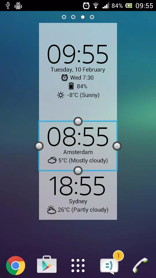 Digital Clock & Weather Widget Captura de tela 3