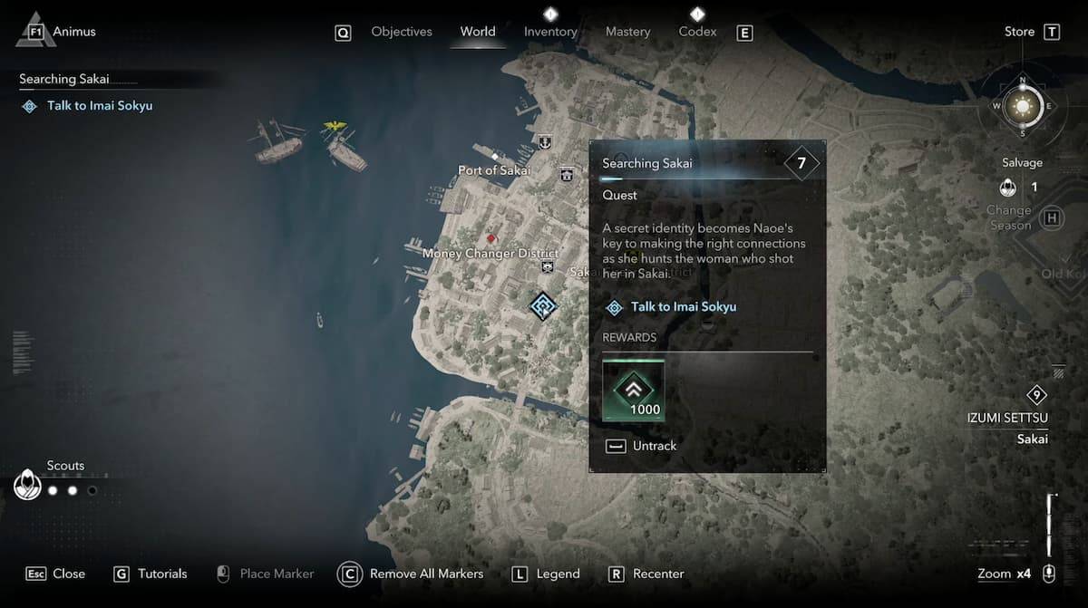 Imai Sokyu Location in Assassin's Creed Shadows