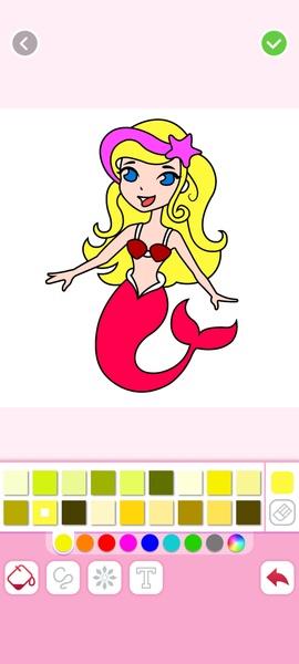 Schermata Mermaids Coloring 3