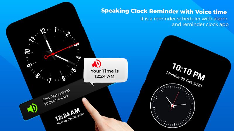 Speaking Clock - Talking Clock Schermafbeelding 3