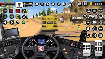 Offroad School Bus Driver Game Schermafbeelding 2