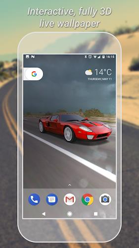 3D Car Live Wallpaper Lite Ekran Görüntüsü 0