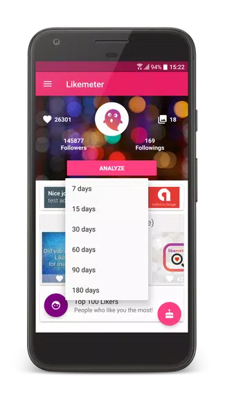 Likes & Ghost Followers for Instagram Ảnh chụp màn hình 2