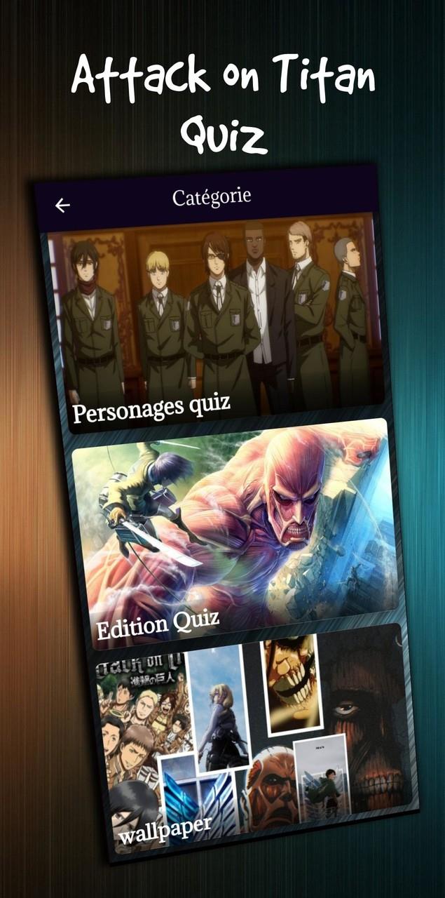 attack on titan character quiz 스크린샷 1