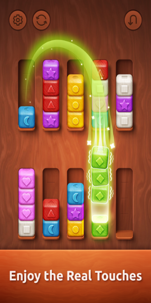 Colorwood Sort Puzzle Game Mod 스크린샷 1