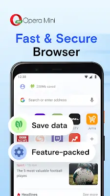 Opera Mini: Fast Web Browser স্ক্রিনশট 0