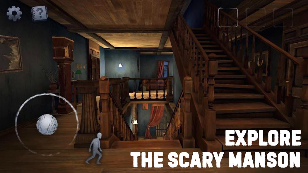 Scary Mansion: Horror Game 3D Mod ภาพหน้าจอ 1