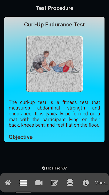 Schermata Curl-Up Endurance Test 1