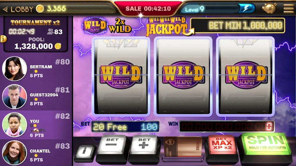 Schermata Classic Slots - Electric 777 2