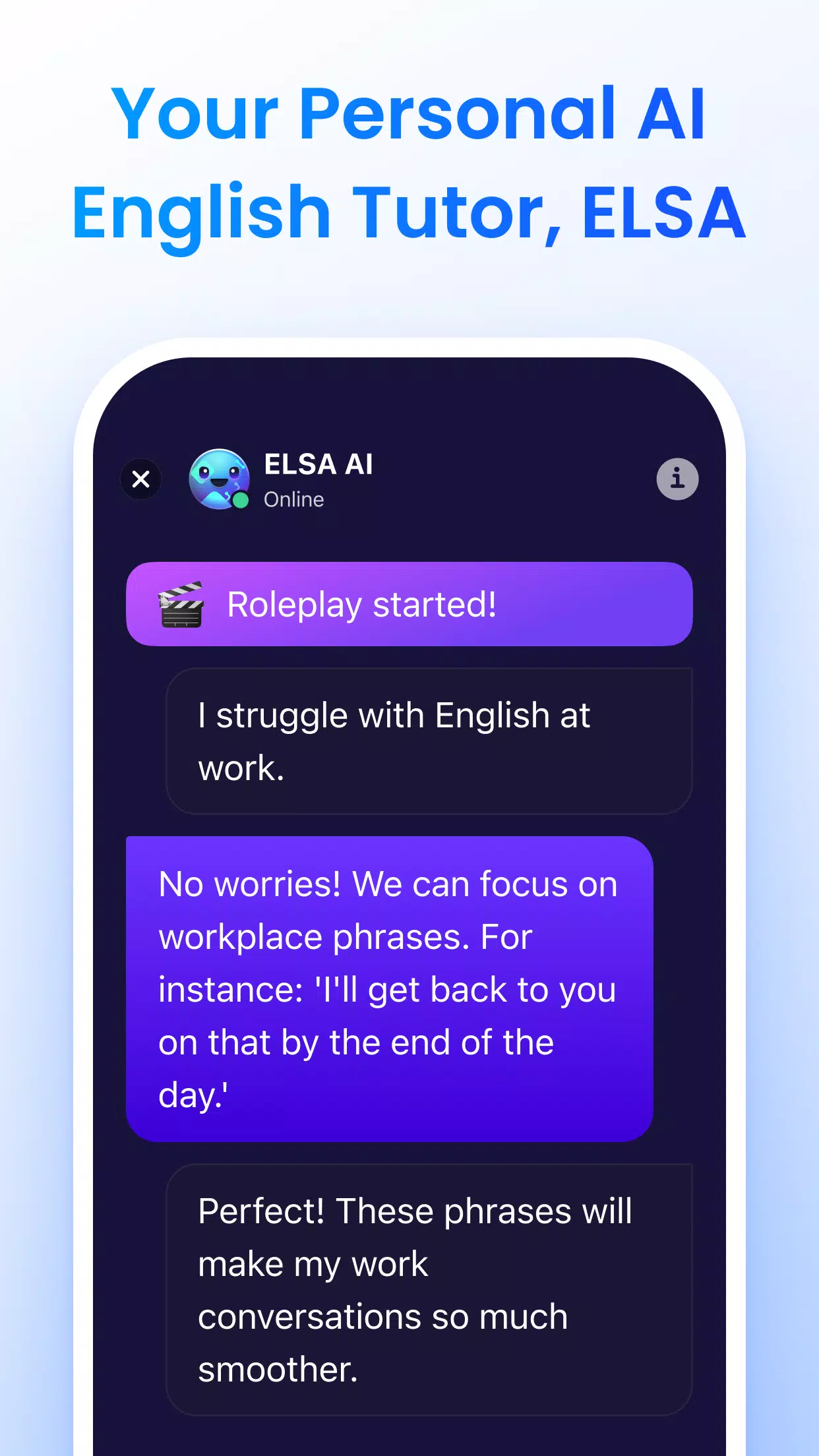 Schermata ELSA Speak 2