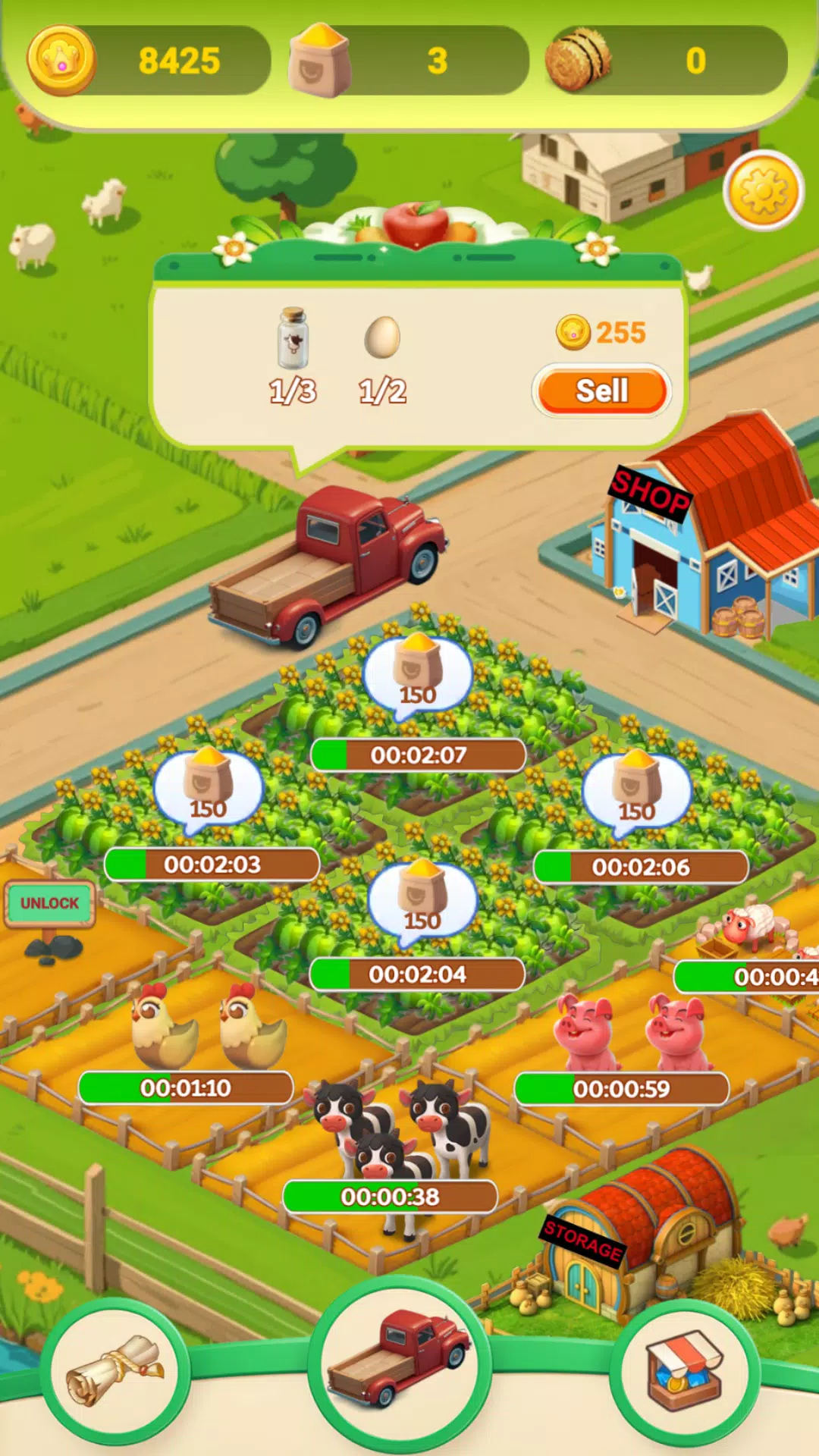 Cozy Town: Farms & Trucks Ekran Görüntüsü 3