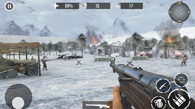 World War | WW2 Shooting Games ဖန်သားပြင်ဓာတ်ပုံ 2