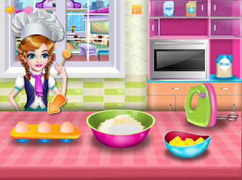 Girls cooking special cake Tangkapan skrin 2