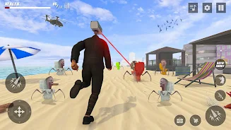 Toilet Monster Zombie Battle 스크린샷 2