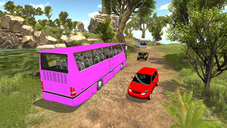 Offroad Bus Climb Hill Racing Captura de tela 2