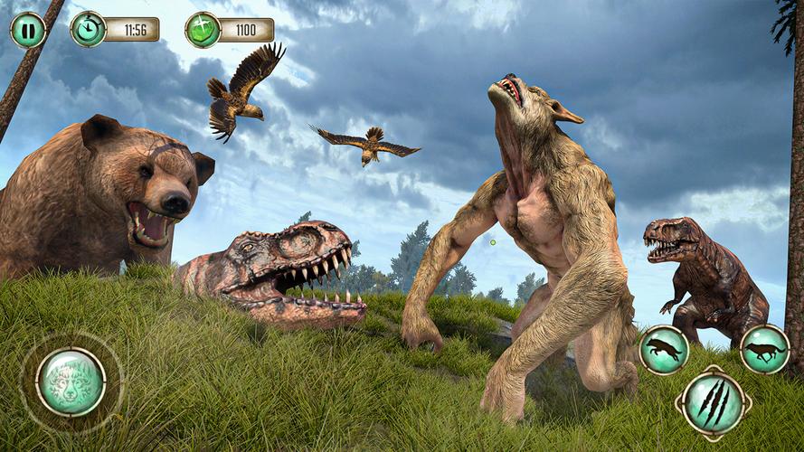 Forest Wild Werewolf Hunting Captura de tela 2