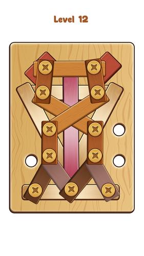 Nuts & Bolts Wood Screw Puzzle Capture d'écran 1