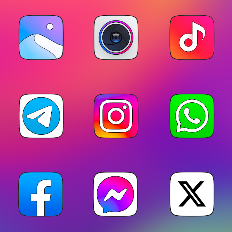 MIUl Carbon Icon Pack Mod Tangkapan skrin 2