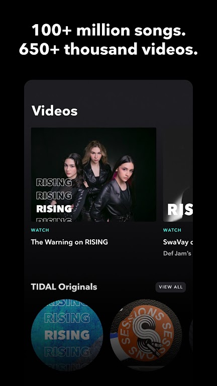 TIDAL Music: HiFi, Playlists Mod ဖန်သားပြင်ဓာတ်ပုံ 3