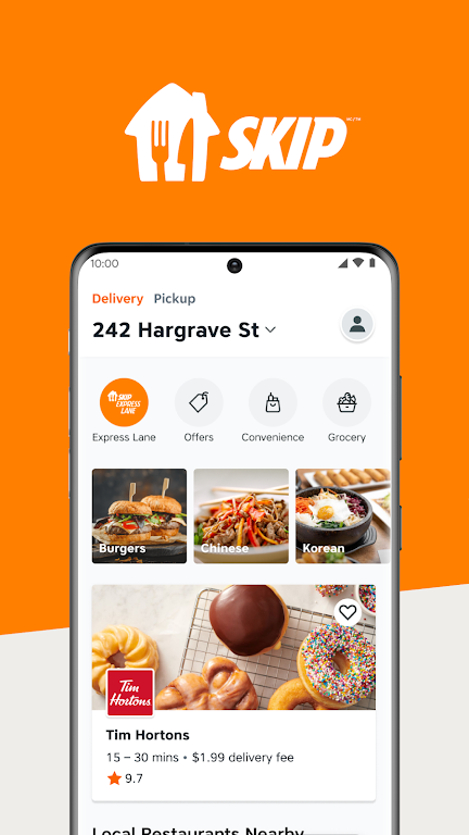SkipTheDishes - Food Delivery Ekran Görüntüsü 0