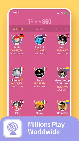 Schermata TRIVIA 360: Quiz Game 3