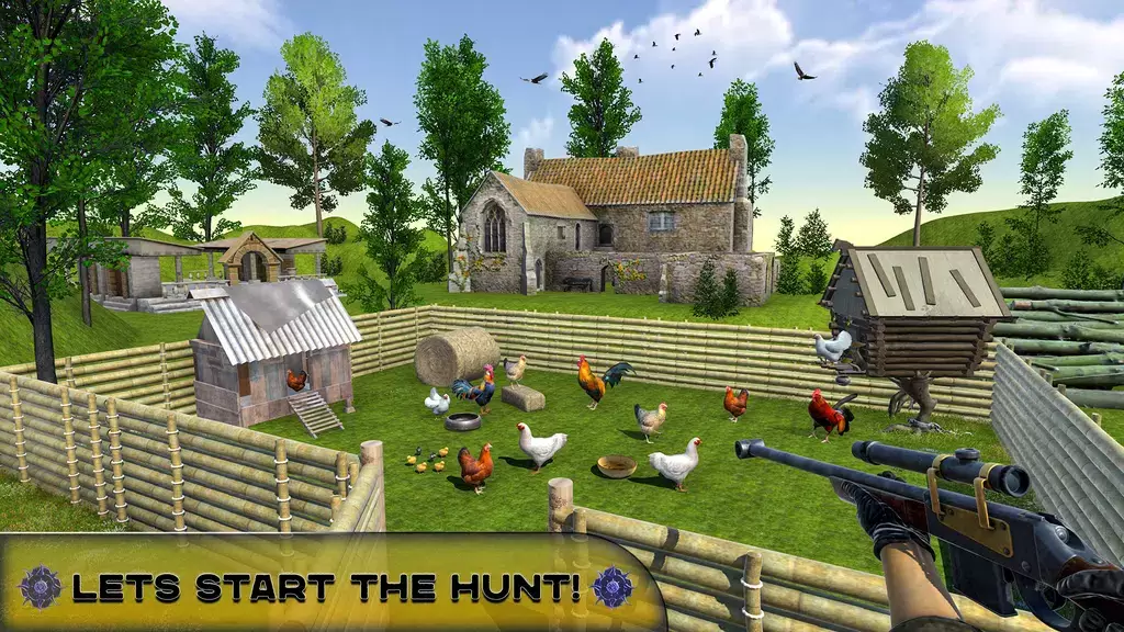 Chicken Hunting Challenge Game Captura de tela 0