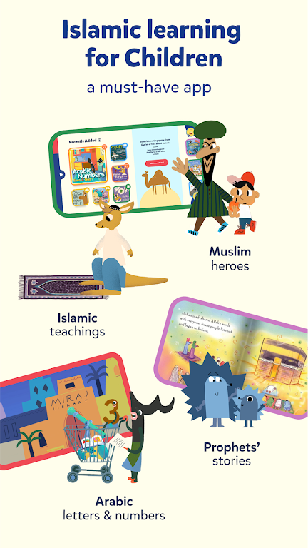 Miraj Muslim Kids Books Games Capture d'écran 0