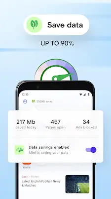 Opera Mini: Fast Web Browser স্ক্রিনশট 3