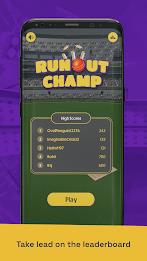 Run Out Champ: Hit Wicket Game Tangkapan skrin 0